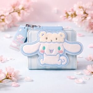 Cinnamoroll Blue & White Striped Wallet